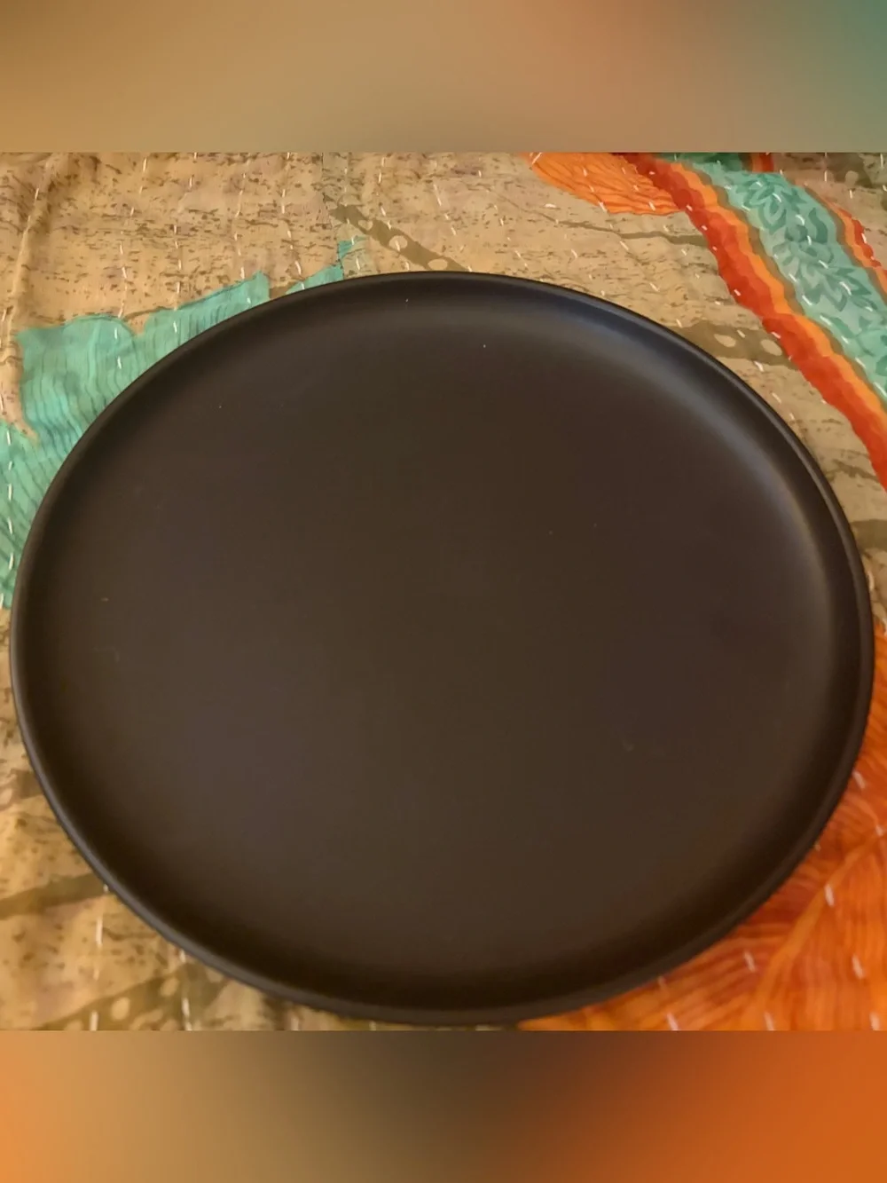 NWT JoyJolt Mesa 6-piece Ceramic Stoneware Salad Plate Set Matte Black